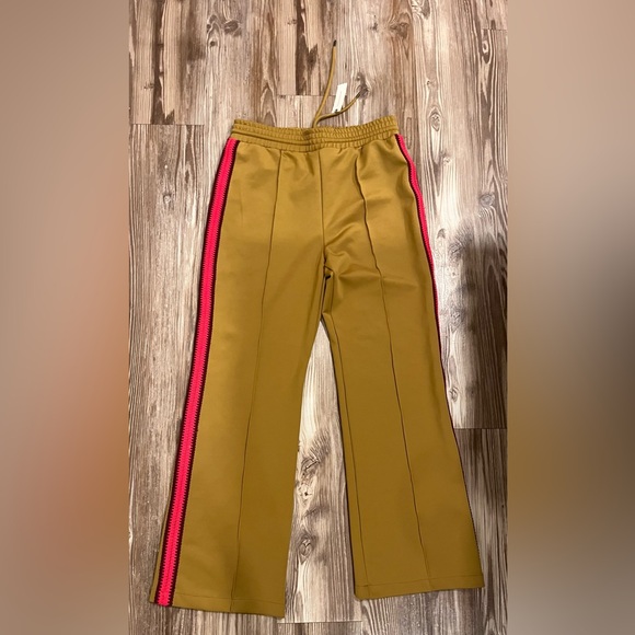 Anthropologie Tan Pants with Red Stripe - Picture 3 of 5